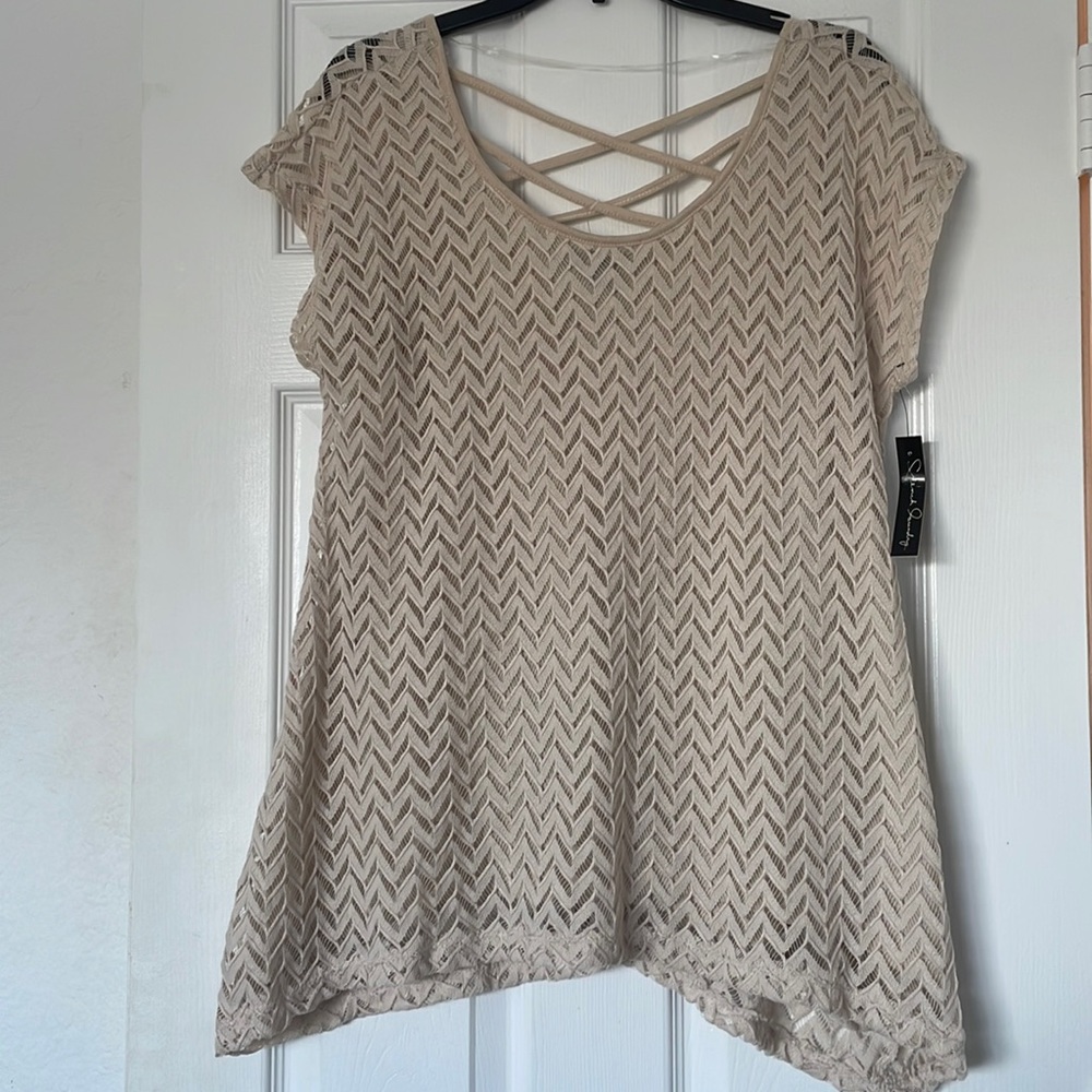 Tan blouse